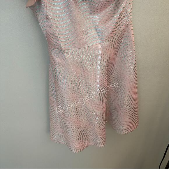 Nha khanh Blue Pink One Shoulder Dress 8 - Picture 12 of 15